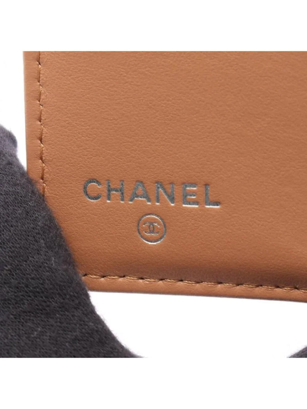 Chanel Bifold Wallet Quilted Camel Leather